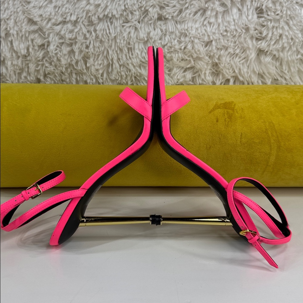 Nine West • Women's Reina Heeled Sandal • Neon Pink • Size 9.5 • - Picture 16 of 17